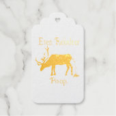 Funny Reindeer Poop Kerstmis Cadeaulabels (Voorkant)