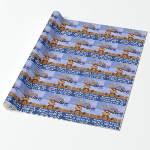Funny reinreder cadeaupapier