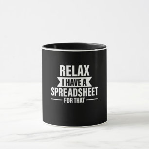 Funny Relax heeft spreadsheets accountantsgegevens Mok