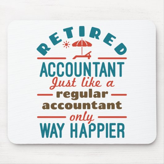 Funny Remoe Accountant Way Happier Muismat (Voorkant)