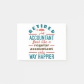 Funny Remoe Accountant Way Happier Post-it® Notes (Voorkant)