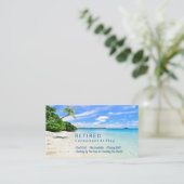 Funny Remoe Beach & Palms DIY Professional Gag Vs2 Visitekaartje (Staand voorkant)