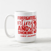 Funny Remoe Firefighter Smoking Hot Koffiemok (Links)