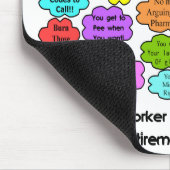 Funny Remoe Nurse Gifts Co-Worker Thoughts Muismat (Hoek)