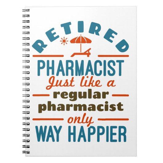 Funny Remoe Pharmacist Way Happier Notitieboek (Voorkant)