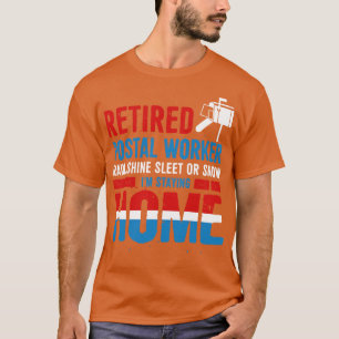 Funny Remoe Postal Worker Mailman Retirement Gif T-shirt
