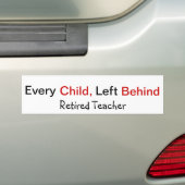 Funny Remoe Teacher Bumpersticker (Op auto)