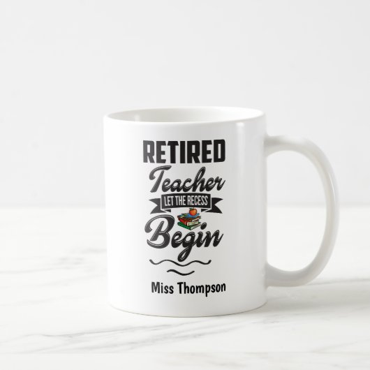 Funny Remoe Teacher-Let op het reces Koffiemok (Rechts)
