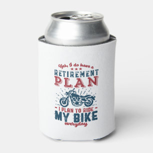 Funny Remoer Retirement Plan Ride My Bike Blikjeskoeler