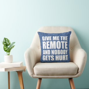 Funny Remote Control Quote Kussen