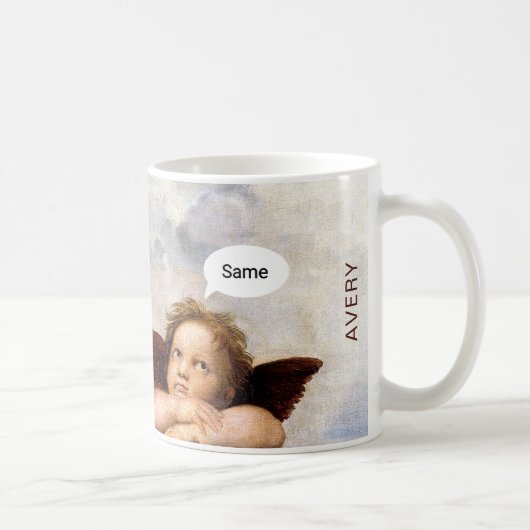 Funny Renaissance Angels Mug – Personalized  (Droite)