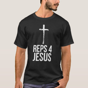 Funny Repo 4 Jesus Gym Weightlift T-shirt