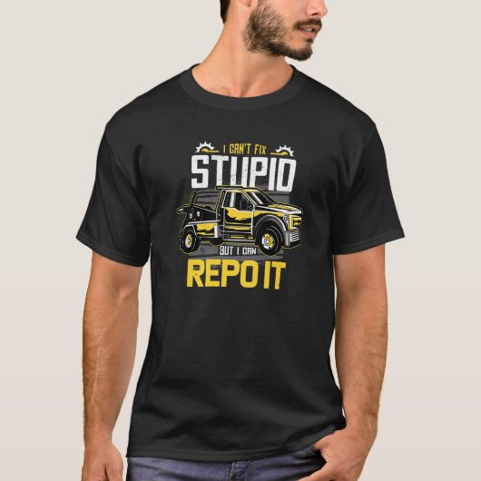 Funny Repo Repossession Recovery Agent Premium T-shirt (Voorkant)