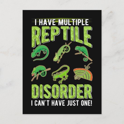 Funny Reptile Gecko Lizard Lover Briefkaart (Voorkant)