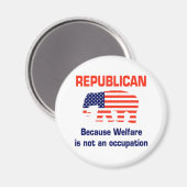 Funny Republican - Welzijn Magneet (Voorkant / Achterkant)