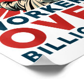 Funny Resist Anti Billionaire Workers Over Billion Poster (Hoek)