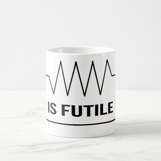 Funny 'Resistance is Futile' Electrical Humor Mok (Center)
