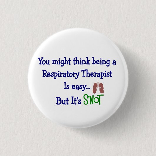 Funny Respiratory Therapy Gifts Ronde Button 3,2 Cm (Voorkant)