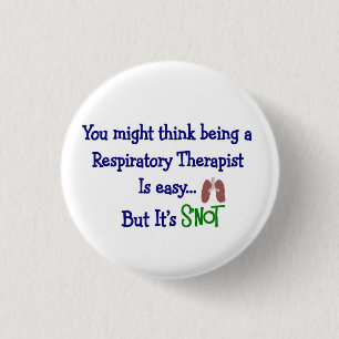 Funny Respiratory Therapy Gifts Ronde Button 3,2 Cm