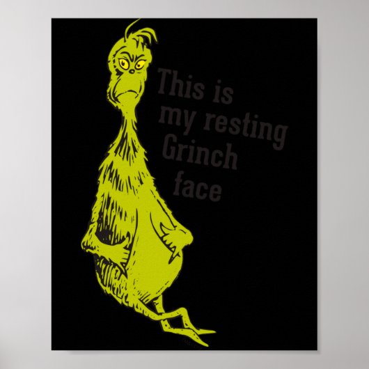 Funny Resting Face Poster (Voorkant)