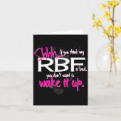 Funny Resting Face Shirt Gift, Don't Wake It Up Rb Kaart (Gele Bloem)