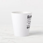 Funny Retired definition dog mom dad Paw lovers Latte Mok (Voorkant)