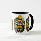 Funny Retired Electrician Mug (Devant droit)