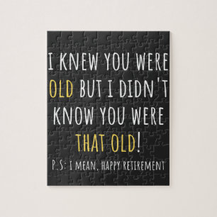 funny retired, retired teacher, verwijdert legpuzzel
