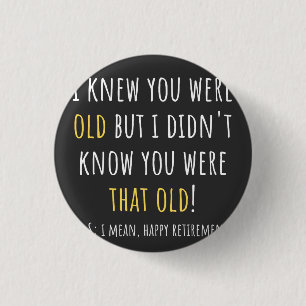 funny retired, retired teacher, verwijdert ronde button 3,2 cm