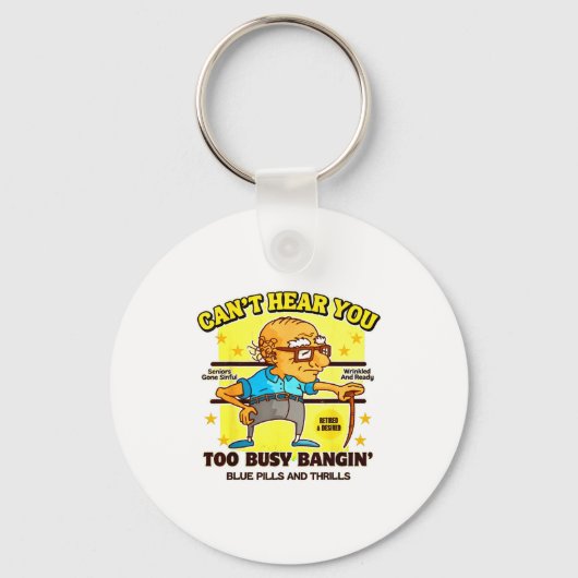Funny Retirement Bold Inappropriate Funny Gag Gift Sleutelhanger (Voorkant)