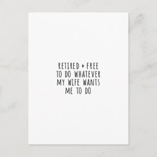 Funny Retirement Card Briefkaart