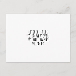 Funny Retirement Card Briefkaart