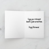 Funny Retirement Card Kaart (Binnen)