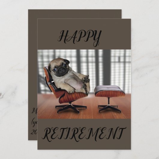 Funny Retirement Card Kaart (Voorkant / Achterkant)