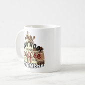 Funny Retirement Coffee Break Persoonlijke naam Koffiemok (Voorkant links)
