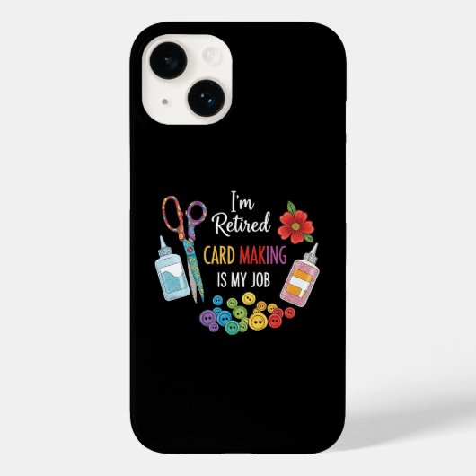 Funny Retirement Crafter Gift Case-Mate iPhone Case (Achterkant)