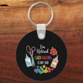 Funny Retirement Crafter Gift Sleutelhanger (Voorkant)