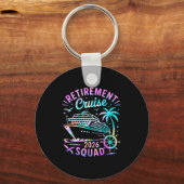 Funny Retirement Cruise 2026 Squad Tie Dye Retired Sleutelhanger (Voorkant)