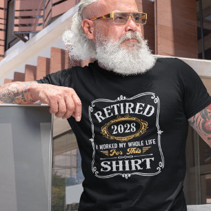 Funny Retirement Custom Jaar T-shirt