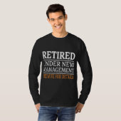 Funny Retirement Design Mannen Dad Retiting Party  T-shirt (Voorkant volledig)