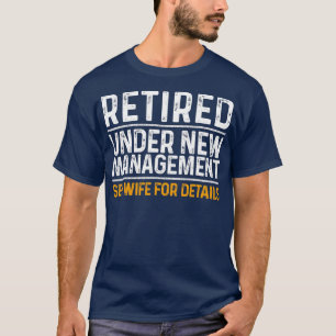 Funny Retirement Design Mannen Dad Retiting Party T-shirt