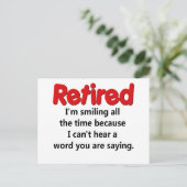 Funny Retirement Gezegde Briefkaart (Staand voorkant)