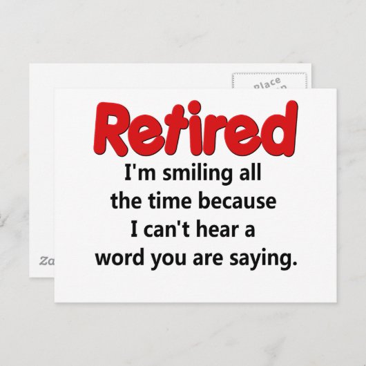 Funny Retirement Gezegde Briefkaart (Voorkant / Achterkant)