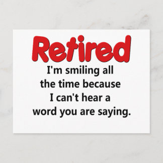 Funny Retirement Gezegde Briefkaart