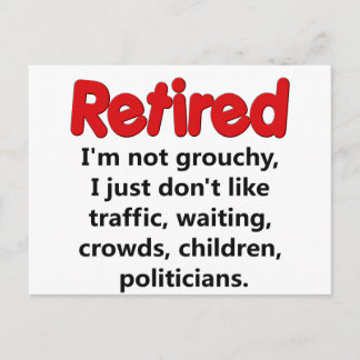 Funny Retirement Gezegde Briefkaart