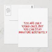 Funny Retirement Gezegde Briefkaart (Voorkant / Achterkant)