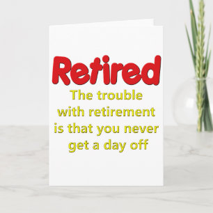 Funny Retirement Gezegde Kaart