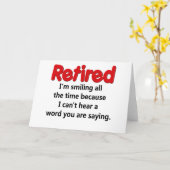 Funny Retirement Gezegde Kaart (Gele Bloem)