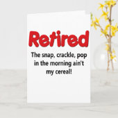Funny Retirement Gezegde Kaart (Gele Bloem)
