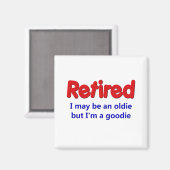 Funny Retirement Gezegde Magneet (Voorkant / Achterkant)